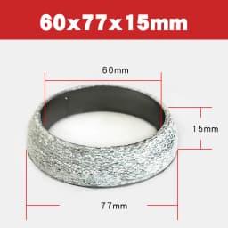 1pc 35mm-75mm Dia Car Muffler Exhaust Pipe Gasket Seal Ring Exhaust Tail Pipe Flange Donut Gasket Muffler Seal Ring