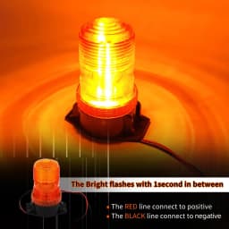 30W LED High Power Emergency Warning Flash Strobe Light Beacon for Forklift Truck School Bus Amber Blue Red