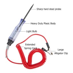 Diagnostic Test Tools Car Circuit Tester Auto Automotive Light Probe Pen DC 6V 12V 24V Test Automotive Motorcycle Accessories 