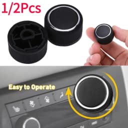 1/2Pcs Car Rear Radio Audio Volume Control Knob Replacement for Chevrolet Silverado Tahoe GMC Acadia Sierra Yukon 2007-2013