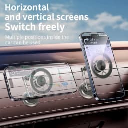 Metal Magnetic Car Phone Bracket with 360Degree Rotating Accessory Foldable Ventilated Magnet Gps Cars Accessories for Phones