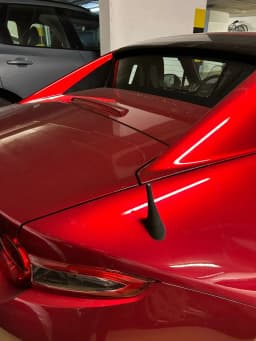 Short Stubby Antenna Mast Antenna Topper for Mazda MX5 Abarth Fiat 124 Spider 3.8 Inch Aluminum 2017 2018 2019 2021 2022