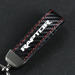 Car Carbon Fiber Leather Rope Keychain Key Chain Pendant Keyring Horseshoe Buckle for RAPTOR S-MAX STline TRANSIT Accessories