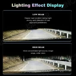 TCYATO 2Pcs Car LED Headlights C1 26000lm 80W COB Chip 3000k/4300k/6000k/8000k Lime H4 H7 H1 9005 H11 LED Lights