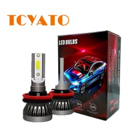 TCYATO 2Pcs Car LED Headlights C1 26000lm 80W COB Chip 3000k/4300k/6000k/8000k Lime H4 H7 H1 9005 H11 LED Lights