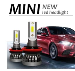 TCYATO 2Pcs Car LED Headlights C1 26000lm 80W COB Chip 3000k/4300k/6000k/8000k Lime H4 H7 H1 9005 H11 LED Lights