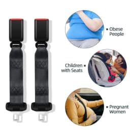 Cross-border Hot Car Seat Belt Extender Joint Thickening Fixer Lengthening Buckle Seat Belt Accessories Straight Insert Buckle