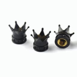 4Pcs Car Universal Crown Valve Caps Dustproof Waterproof Wheel Valve Cover Air Car Motorcycle Tyre Rim Cap Car Trim Valve Cap