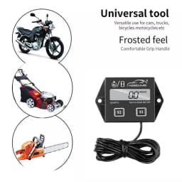 Digital Motor Speedmeter Engine Hour Meter Tachometer Gauge RPM LCD Display For 2/4 Stroke Boat Motorcycles Chainsaw