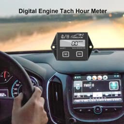 Digital Motor Speedmeter Engine Hour Meter Tachometer Gauge RPM LCD Display For 2/4 Stroke Boat Motorcycles Chainsaw