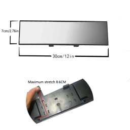 Universal Anti-Glare Wide Angle Convex Rearview Mirror Car Interior Rear View Baby Child Seat Safety Monitor Blue Sun Visor Gogg