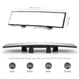 Universal Anti-Glare Wide Angle Convex Rearview Mirror Car Interior Rear View Baby Child Seat Safety Monitor Blue Sun Visor Gogg