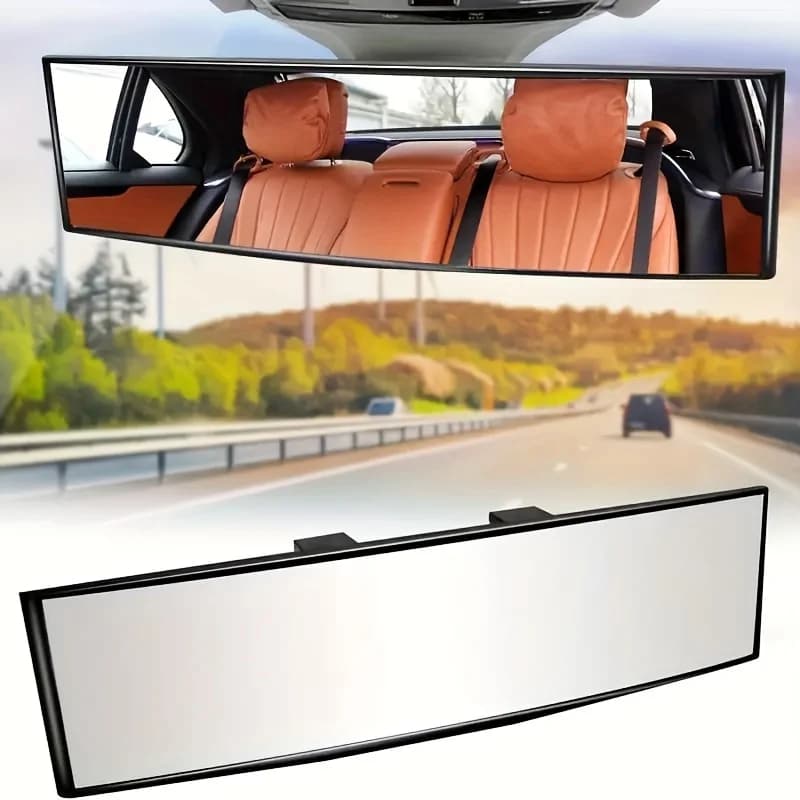Universal Anti-Glare Wide Angle Convex Rearview Mirror Car Interior Rear View Baby Child Seat Safety Monitor Blue Sun Visor Gogg