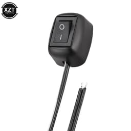 Universal Car Adhesive Switch Mini Button with Cable 60cm/100cm DC 12V 10A Car Modified Switch for Fog Lamp Driver Neon Lamp