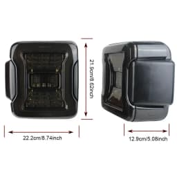 For Jeep Wrangler JK 2007-2017/JL 2018+ LED Tail Light Rear Reverse Brake Lamp Turn Signal Light Daytime Running Lamp EU Version