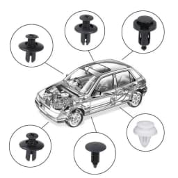 Auto Fastener Clip Kit Fender Rivet Clips Car Body Push Retainer Pin Rivet Bumper Door Trim Panel Retainer Car Clips Bag Packag