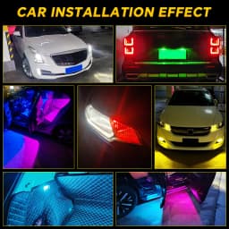 10 Pcs YiRui New LED T10 194 W5W 7000K White Red 12V automotive reading light high brightness small bulb