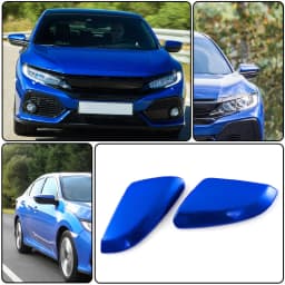 Black/White/Red/Blue/Sliver/Unpainted Side Rearview Mirror Cover Housing For Honda Civic 10th 2016-2021 Car Exterior Accessories