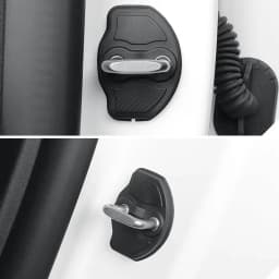 4pcs for Tesla Model Y Model 3 2017-2023 / MODEL3 Highland 2024 Car Door Mute Damping Cushion Silicone Door Lock Buckle Cover