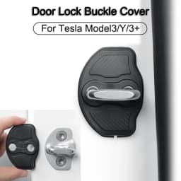 4pcs for Tesla Model Y Model 3 2017-2023 / MODEL3 Highland 2024 Car Door Mute Damping Cushion Silicone Door Lock Buckle Cover