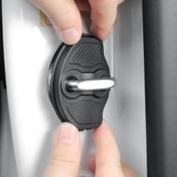 4pcs for Tesla Model Y Model 3 2017-2023 / MODEL3 Highland 2024 Car Door Mute Damping Cushion Silicone Door Lock Buckle Cover