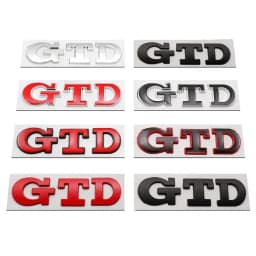 3D Metal Letters Car Rear Trunk Badge GTD Logo Emblem For Volkswagen VW Golf 7 6 5 4 GTD Sticker MK2 MK4 MK5 MK6 MK7 Accessories