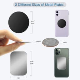Magnetic Metal Plate For Car Phone Holder Universal Iron Sheet Disk Sticker Mount Mobile Phone Magnet Stand For IPhone Huawei