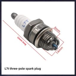 Three-sided Pole Spark Plug L7T 2 Stroke For Chainsaw and Brush Cutter Engine Ignition Electrode Auto Replacement Parts