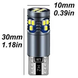2X T10 LED Canbus No Error W5W LED Bulb Auto Lamp 2016 18SMD Car Interior Light W5YW 194 168 501 LED Car Lights 6000K White 12V