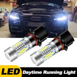 2pcs P13W Canbus No Error For 2008-2012 Audi A4 B8 NonFL LED Bulbs Daytime Running Light DRL Lamp White SH24W Car Accessories