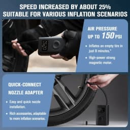 NEW MIJIA Inflatable treasur Air Compressor 2D 2000mAh Portable Inflator Air Pump 2D For Bicycle Car Motorcycle Ball CN