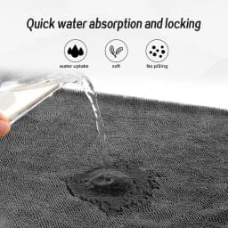 40*60/40cm Car Wash Towel 600GSM Microfiber Double-Sided Ultra Absorbent Car Wash Cloth Cleaning Drying Towel Washing Accessorie