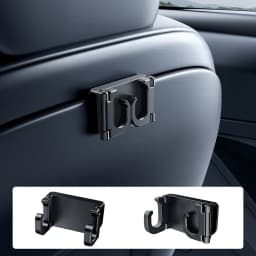 Hipacool Foldable Car Headrest Hook Hanger for Tesla Model 3/Y/Highland Storage Hook Hidden Interior Seat Back Organizer Holder