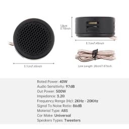 4pcs 500W High Efficiency Mini Dome Tweeter High Frequency Car Audio System Speakers