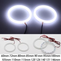 60mm 72mm 80mm 85mm 90mm 95mm 126mm 140mm 131mm 146mm 158mm White Circle Light Cotton Angel Eyes Kit for BMW E46 E36 E38 E39 E90