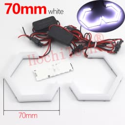 60mm 72mm 80mm 85mm 90mm 95mm 126mm 140mm 131mm 146mm 158mm White Circle Light Cotton Angel Eyes Kit for BMW E46 E36 E38 E39 E90