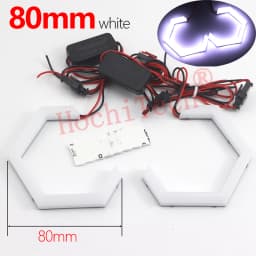 60mm 72mm 80mm 85mm 90mm 95mm 126mm 140mm 131mm 146mm 158mm White Circle Light Cotton Angel Eyes Kit for BMW E46 E36 E38 E39 E90