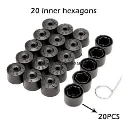 For VW Volkswagen Jetta Polo Tiguan Golf MK4 Passat B6 Seat Leon Ibiza Tire Screw Caps Accessories Car Wheel Hub Nut Bolt Covers