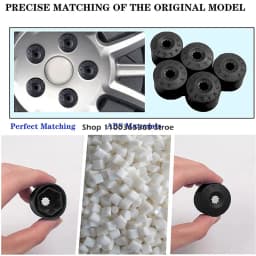 For VW Volkswagen Jetta Polo Tiguan Golf MK4 Passat B6 Seat Leon Ibiza Tire Screw Caps Accessories Car Wheel Hub Nut Bolt Covers