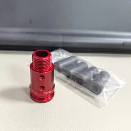 Car Gear Manual Shift Knob Adapter Black Aluminum Alloy for Non Threaded Shifters M18x1.5 Adapter 8mm,10mm,11mm,12mm