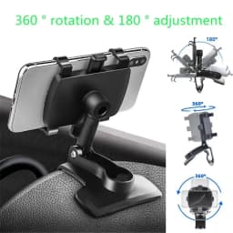 Universal Car Mobile Phone Holder 360° Rotation Dashboard Cellphone Stand GPS Support Car Phone Holder for IPhone Samsung Xiaomi