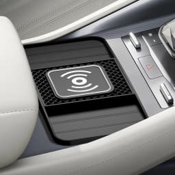 15W Fast Wireless Charging Pad , Non-Slip Rubber Mat for Car Storage, Lightweight USB-Powered Charger Compatible with Phone