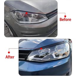 For VW For Golf 7 For M K 7 Auto Head Light Lamp Eyelids Eyebrow Headlight Decoration Car Styling Trim Accessories 