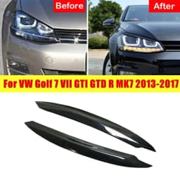 For VW For Golf 7 For M K 7 Auto Head Light Lamp Eyelids Eyebrow Headlight Decoration Car Styling Trim Accessories 
