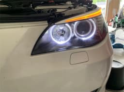 100W Angel Eye DRL light (Daytime Running Lights) for BMW 5 Series E60 E61 LCI Halogen Headlight 2007-2010 - White or Yellow