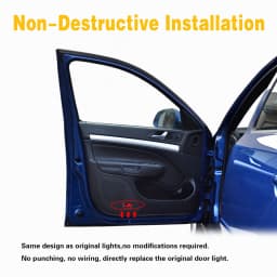 LED Car Door Welcome Logo Projector Light Accessories For VW Golf 3 4 Beetle Jetta MK4 Vento Lavida Caddy MK3 Polo Sharan Touran
