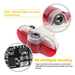 LED Car Door Welcome Logo Projector Light Accessories For VW Golf 3 4 Beetle Jetta MK4 Vento Lavida Caddy MK3 Polo Sharan Touran