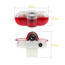 LED Car Door Welcome Logo Projector Light Accessories For VW Golf 3 4 Beetle Jetta MK4 Vento Lavida Caddy MK3 Polo Sharan Touran
