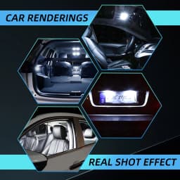 10x C5W C10W LED 31mm 36mm 39mm 42mm Festoon Bulb COB Led Car Interior Dome Light License Plate Luggage Trunk Lamp Universal