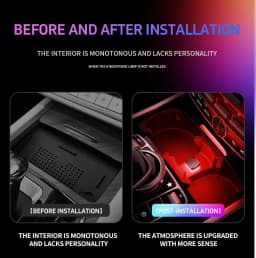 1x Car USB LED Light Mood Lamp Plug Play Universal LED Interior Atmosphere Light Auto Reading Lamp Decorations Decorative Strip